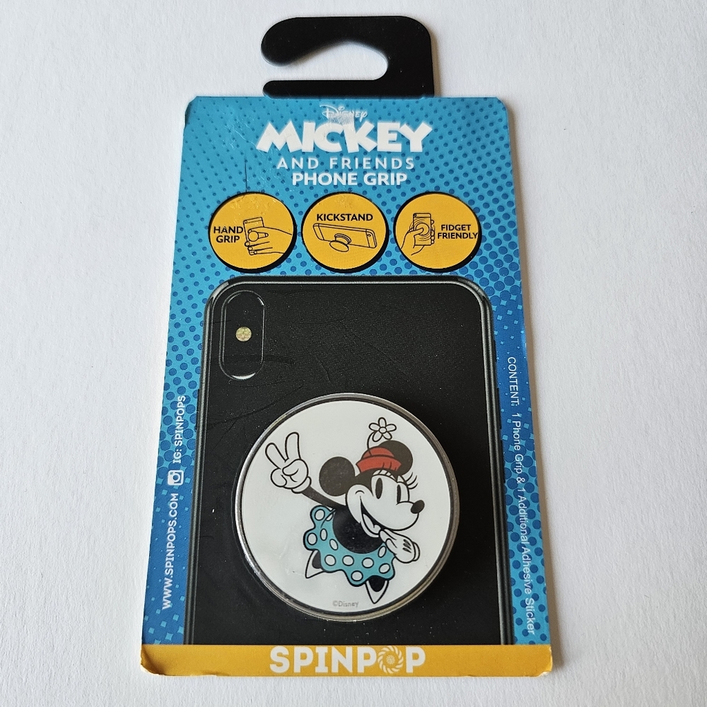 SpinPop Phone Grip & Stand - PEACE! MINNIE MOUSE (DISNEY)